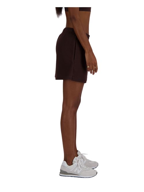 New Balance Linear Heritage French Terry Pantaloncini Donna NEW BALANCE | WS33502KCF-BLACK/COFFEE